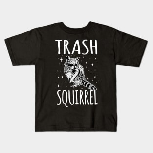 Trash Squirrel Funny Raccoon Kids T-Shirt